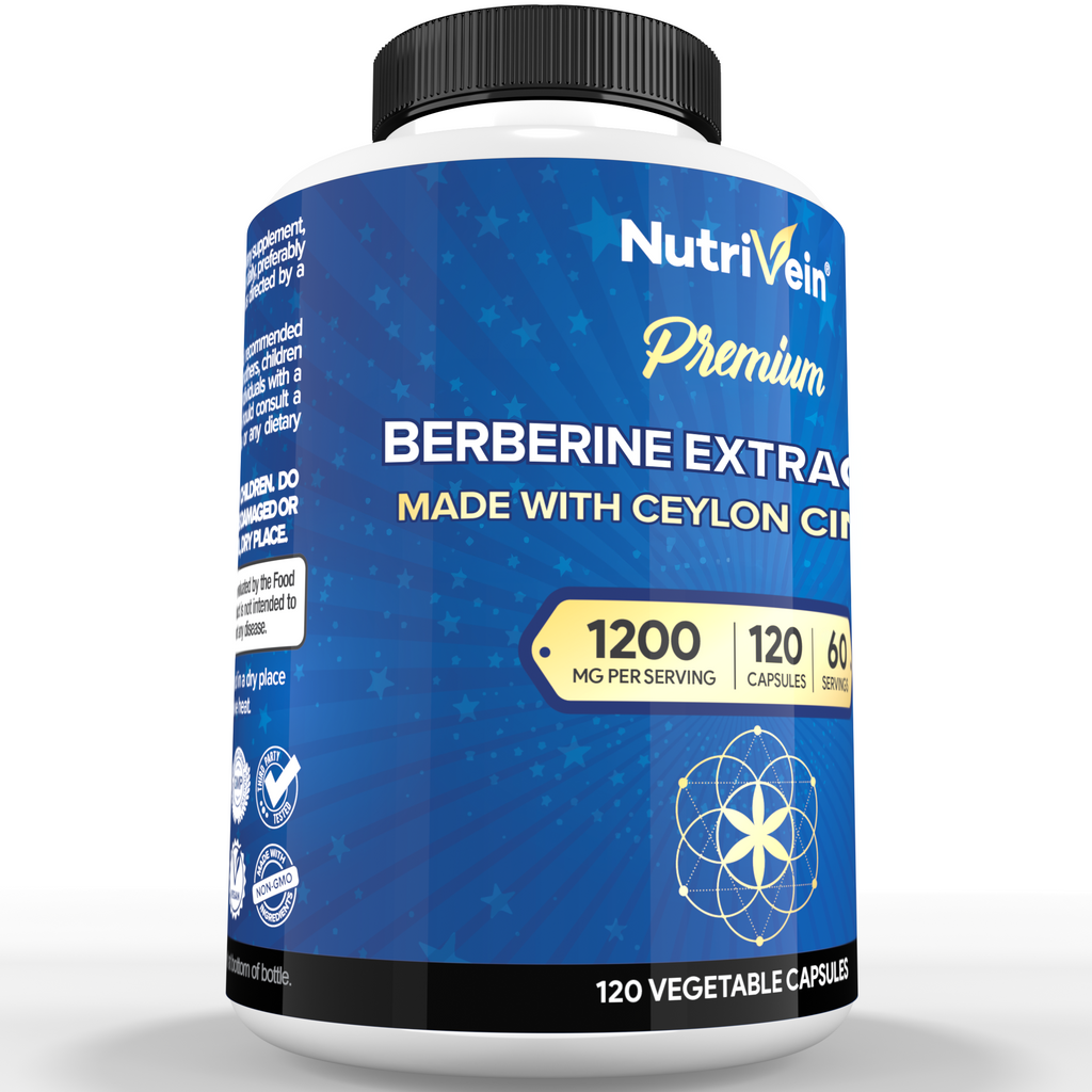 Complément Alimentaire Berbérine 1200 Mg - Santé Cardiovasculaire Et Immunitaire - 30/60/120 Gélules - Tecepec