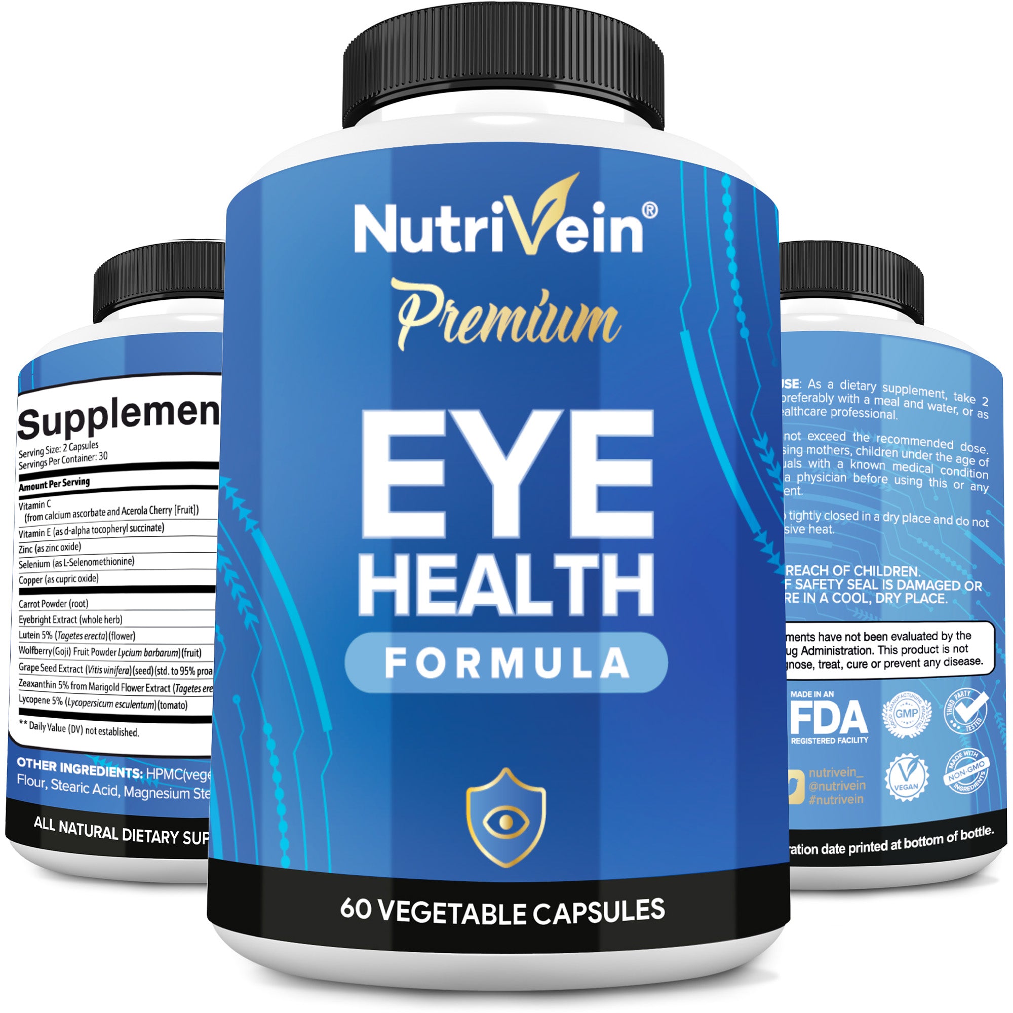Nutrivein Eye Vitamins (60 Caps)