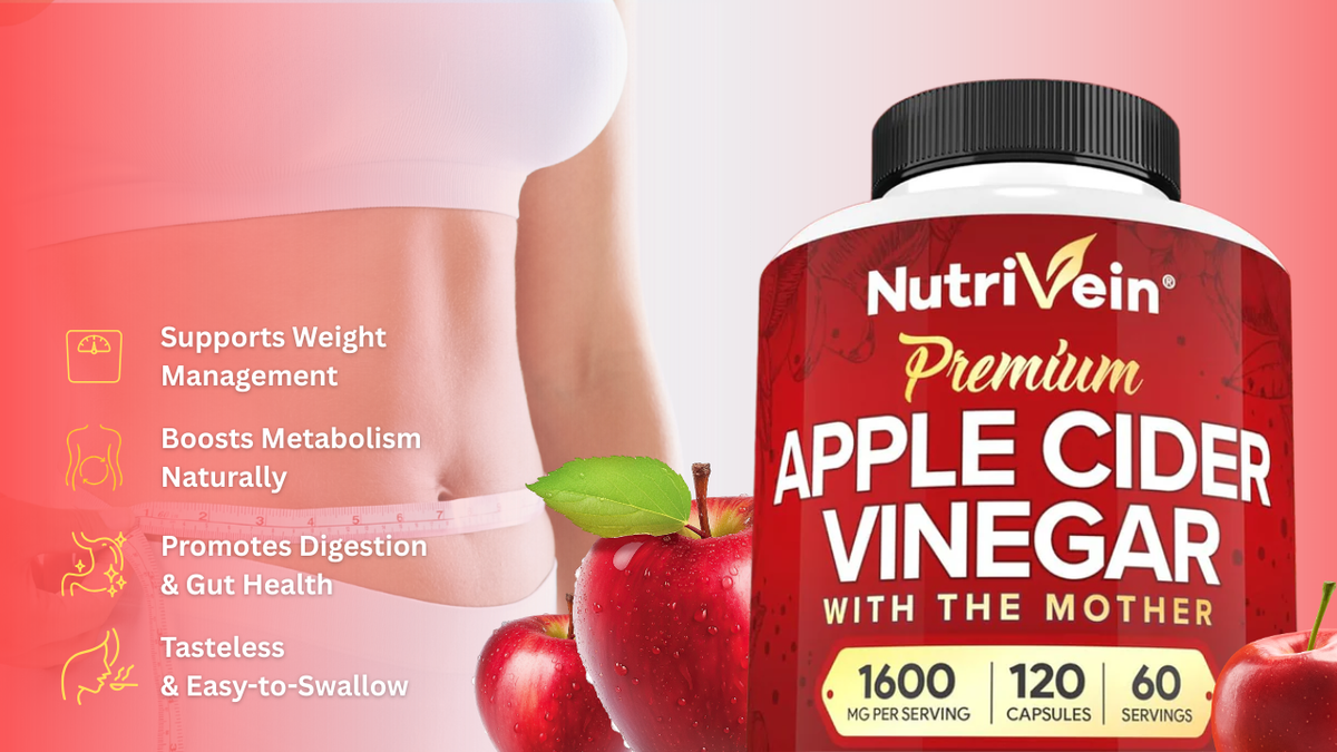 Apple Cider Vinegar Capsules for Weight Management & Digestion