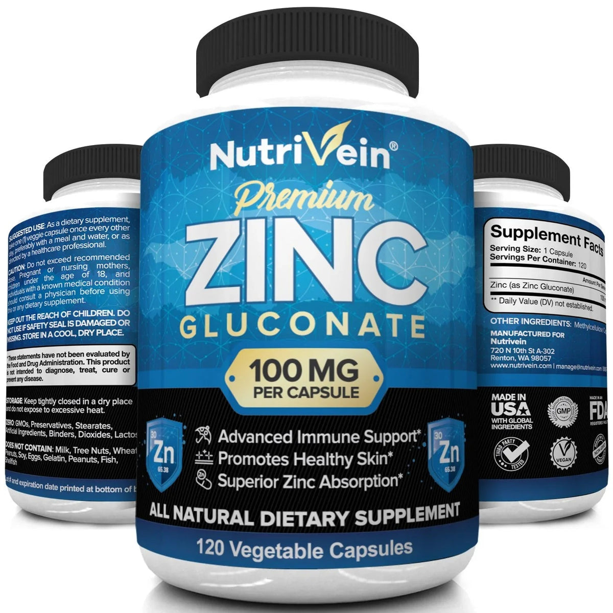 Premium Zinc Gluconate for Immunity Support