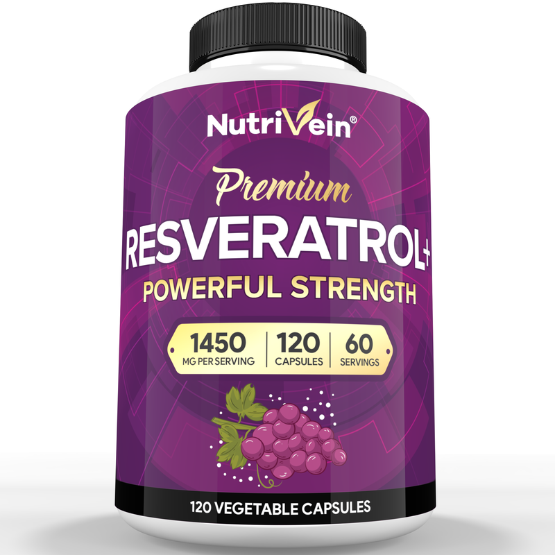 Nutrivein Premium Resveratrol 1450mg - 120 Capsules