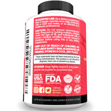 Nutrivein Premium Fadogia Agrestis and Tongkat Ali Supplement with Turkesterone - 1100 mg - 120 Caps - Synergistic Blend for Performance, Strength, & Recovery for Men & Women of All Ages