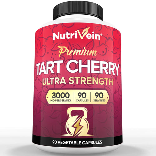 Nutrivein Premium Tart Cherry Capsules 3000mg - 90 Capsules
