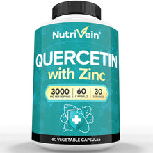 Nutrivein Zinc Quercetin Supplement - Enhanced-Absorption Full Body Support