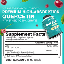 Nutrivein Zinc Quercetin Supplement - Enhanced-Absorption Full Body Support