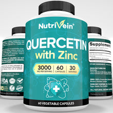 Nutrivein Zinc Quercetin Supplement - Enhanced-Absorption Full Body Support