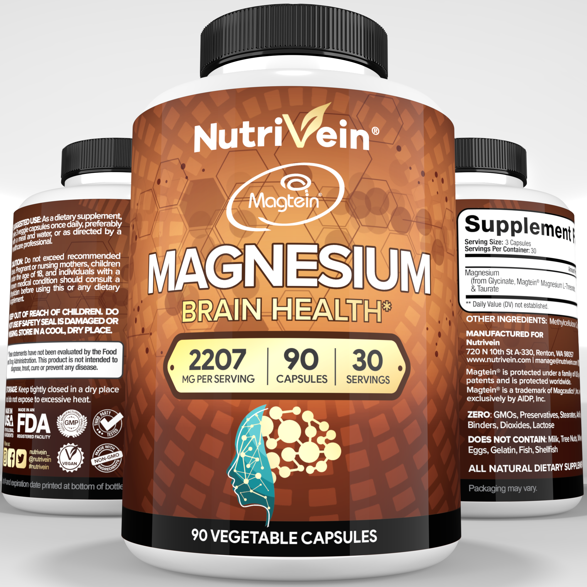 Nutrivein Magnesium L-Threonate (MgT)
