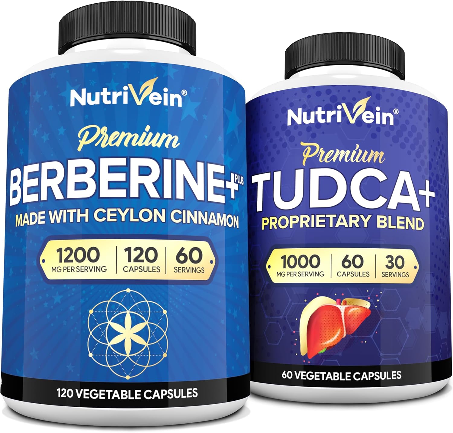 TUDCA Liver Support and Berberine Plus with Organic Ceylon Cinnamon
