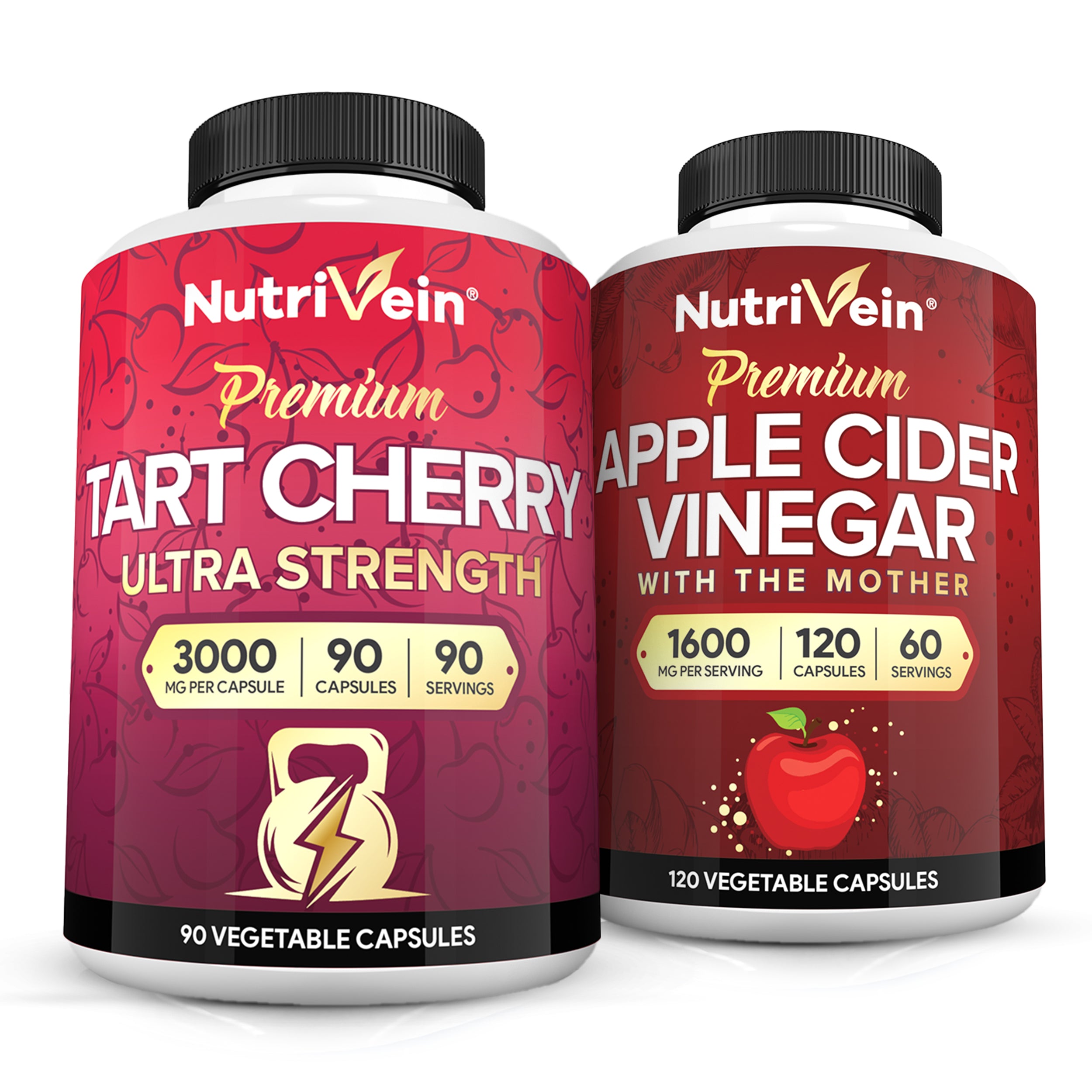 Tart Cherry - 90 Capsules Apple Cider Vinegar - 120 Capsules